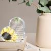 Vintage Acrylic Sign, 1pc Heart-Shaped Acrylic Sunflower Wall Art - 'Thank You for Listening, Guidance, Inspiration, Encouragement 