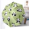 1pc Cute Panda Pattern Umbrella with Plastic Handle,Compact & Stylish,Cartoon Pattern,Outdoor UmbrellaPT296