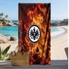 Eintracht Frankfurt Fußball Print Strandtuch, Großes Weiches Schnelltrocknendes Handtuch für Strand Camping Schwimmen