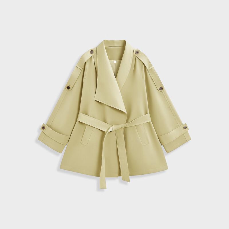 IEF British Style Trench Coat with Belt