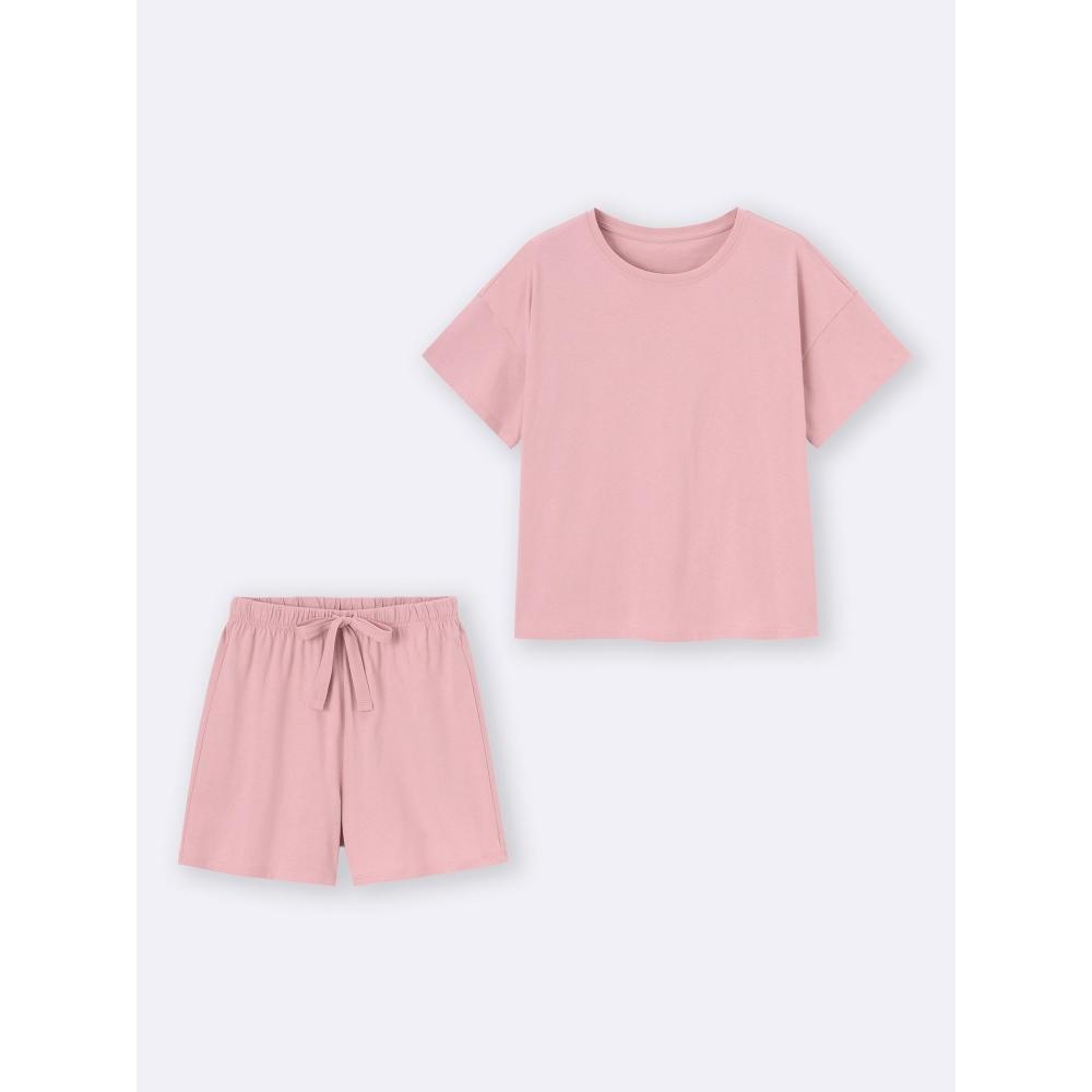 GU by Uniqlo Cotton Color Lounge Set Short Sleeve + Os