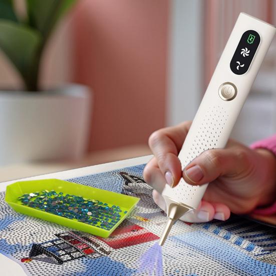 Rhinestones Painting Pen Cordless Electric Rhinestones Art Pen No Wax Needed Ergonomic Comfort Nail