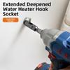 Open Side Structure Hex Socket Adapter Extended Reach Hex Driver Bit Open End Socket  Bolt Removal