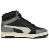 Puma Slipstream Mid Heritage Comfortable Versatile Shock Absorbing Durable High-Top Sneakers Unisex Sneakers Black Gray 386545-04