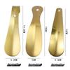 Titanium Gold Shoehorn for Easy Shoe and Sock Removal - Ideal for Elderly and Pregnant Women at Home or On-the-Go.