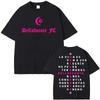 Rapper Dellafuente Double Sided Graphic Tee Shirt Harajuku Fashion Hip Hop Street Tshirts Men Women Comfort Pure Cotton T Shirt