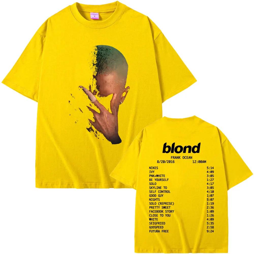 2026 Vendita Calda Rapper Frank Moda Vintage Magliette Grafiche Uomo Donna Oceano Hip Hop Tendenze Magliette Bionda Maglietta Uomo Maglietta Manica Corta Top