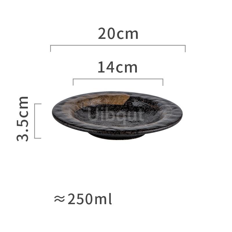 Farfuri creative retro din ceramică set de feluri de mâncare japoneze bucătărie sushi sashimi tavă rotundă vesela feluri de mâncare salată de orez farfurie din ceramică