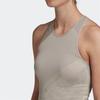 Adidas Essentials Mesh Panel Design Round Neck Sleeveless Sports Vest Women Tops Gray FI8220