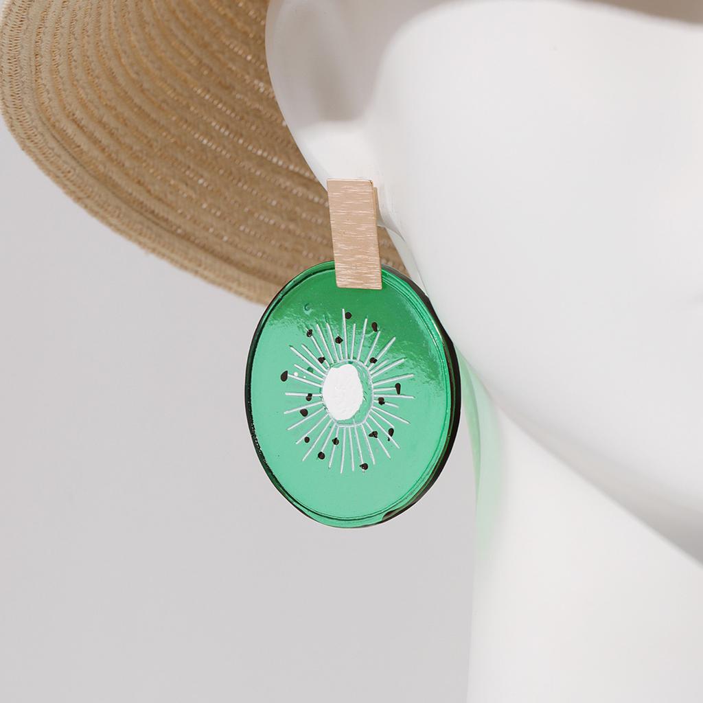 Eye Catching Fruit Earrings for Summer Sweet Simulated Fruit Earrings Stylish Dangle Drop Ear Rings Women Accessories