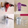 Hair Spiral Blow Dryer Stand Flat Holder Wall Mounted Hang Organizer Supplies