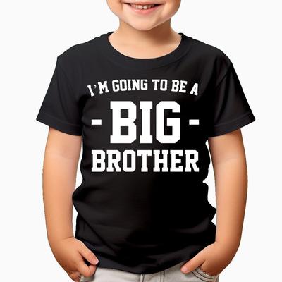 Ich werde großer Bruder Babyankündigung Jungen Mädchen Kinder T-Shirts #TA35 Unisex T-Shirt