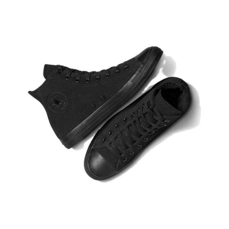 Converse Chuck Taylor All Star Comfortable Daily Suede Leather Durable Breathable High-Top Canvas Shoes Unisex Sneakers Black A05614C