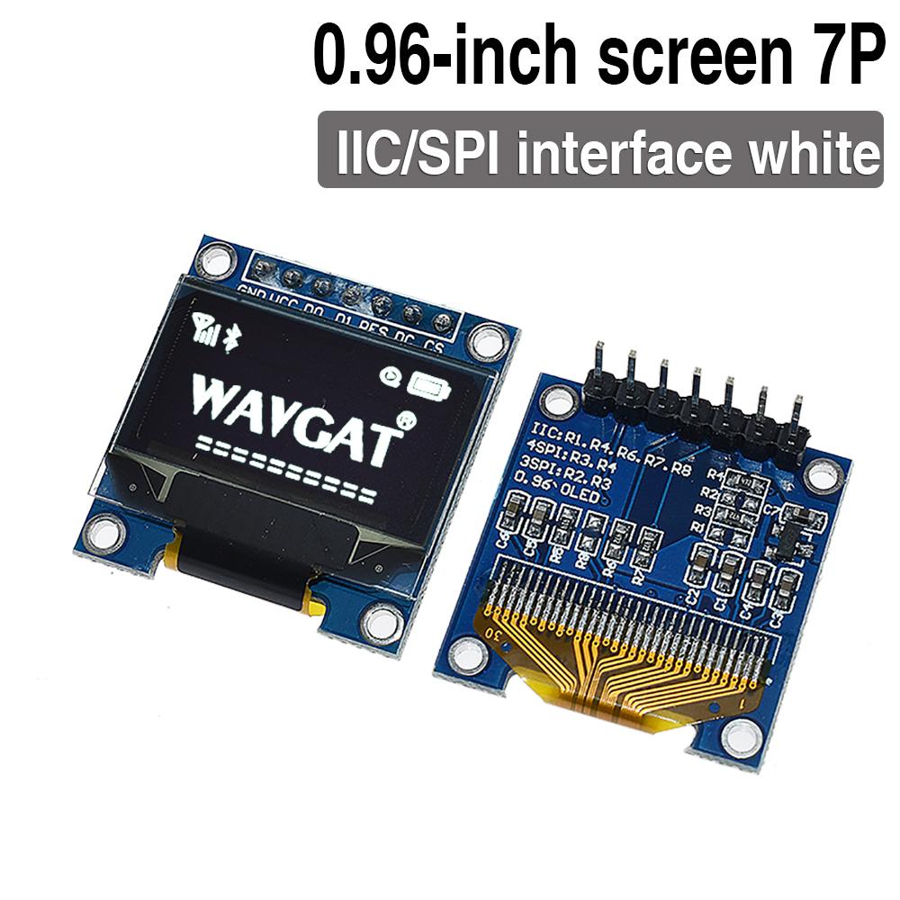 LIZAO 118×61 OLED Display Module 1.91/1.91/1.96 Inch I1C/IIC Serial Interface 1/7Pin White/Yellow/Blue/RGB for Arduino