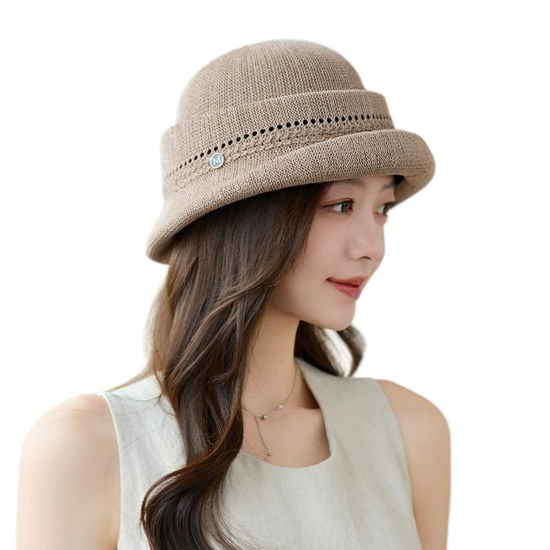 Summer High-End Hepburn-Style Hat For Women Fresh And Fashionable Bucket Hat Trendy Fisherman Hat