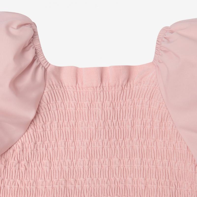 2ND SKIN Kids Smocking Banding Puff Dress Ngysd1201