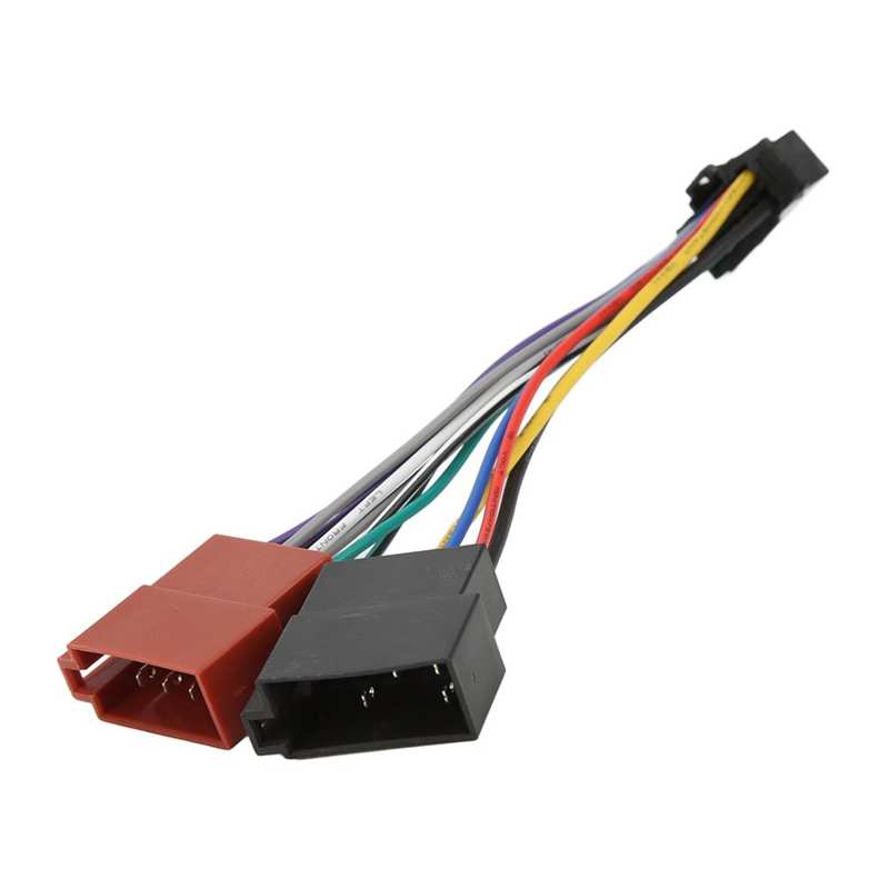 ISO Radio Harness Adapter ABS Langlebig Radio ISO Harness Stecker für