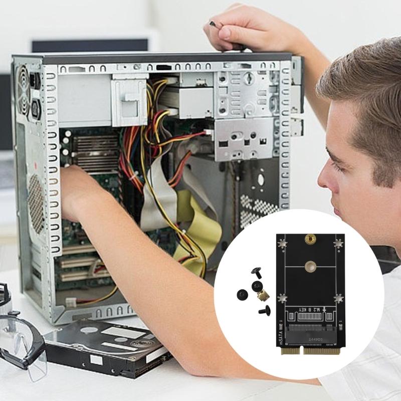Fast Speed MSATA To M.2 B Key Adapter Support 2230/2242 Hard Drive 6Gbps Transfer For Data Migration