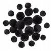 POMPONY AKRYLOWE MIX CZARNE 24 SZT. 6676