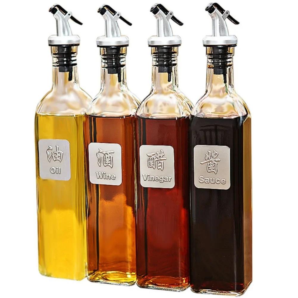 5/1pcs Oil Bottle Stopper Rubber Lock Plug Seal Leak-proof Food Grade Plastic Nozzle Liquor Dispenser Wine Pourer Barware