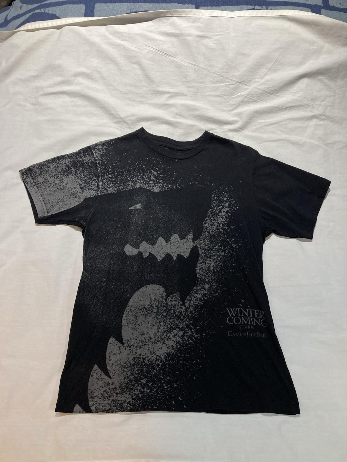 Game Of Thrones Stark Winter Is Coming Shirt, HBO Licensed, Size Medium Unisex T-Shirt XXXXL