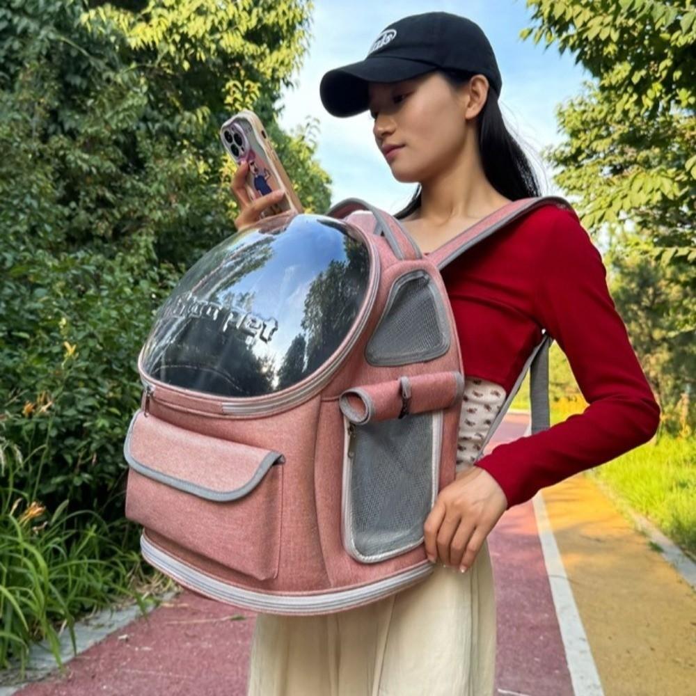 Large Capacity Pet Cat Bag Transparent Portable Pet Bag Cat Carrier Backpack  Guinea Pig Rabbit