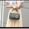 The New European and American Style Clamshell PU Leather Underarm Messenger Pillow Boston Large-capacity Female Bag One-shoulder Portable Diagonal Bag