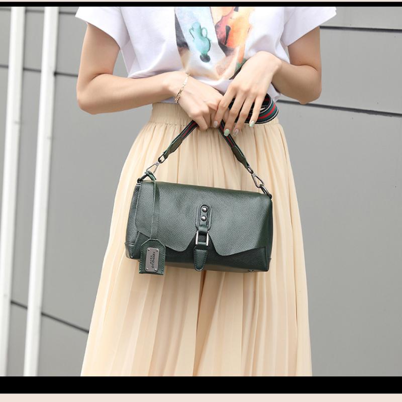 The New European and American Style Clamshell PU Leather Underarm Messenger Pillow Boston Large-capacity Female Bag One-shoulder Portable Diagonal Bag