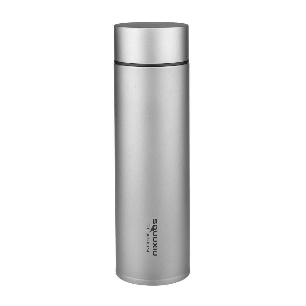 Lättvikts Reseisolerad Vattenflaska 450ml Titan Vakuumflaska med Te-filter Utomhus Metall