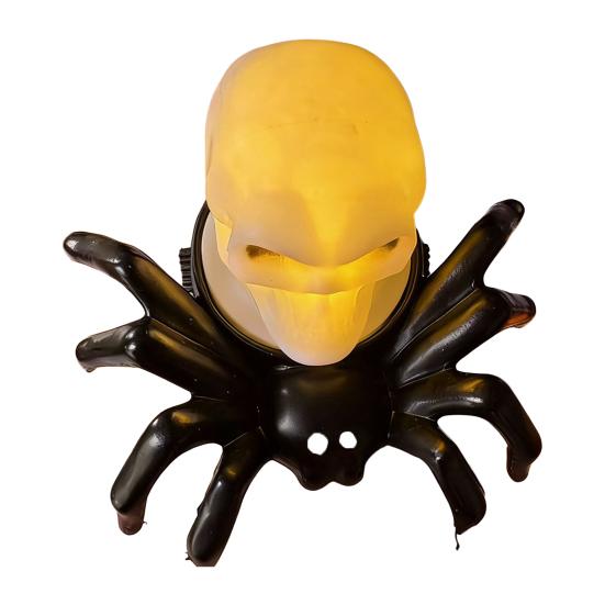 Halloween Wristband, LED Light Up Bracelets, Spooky Skull Eyeball Spider Pumpkin Wrist Bands for Halloween Party Supplies