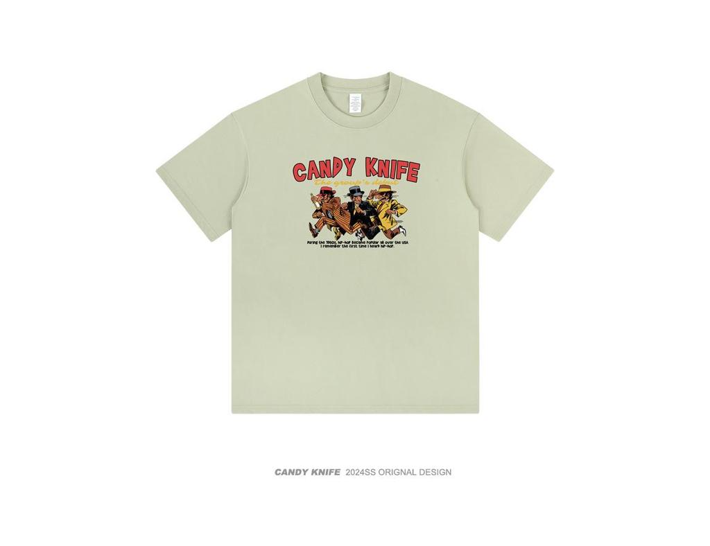 Trendy Retro Cartoon Print Unisex T-shirt - Summer 2024 Collection