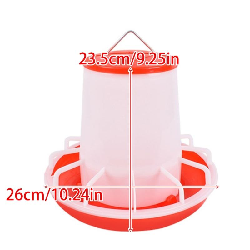 Chicken Feeder Waterer Kits for Chick Poultry Feeding Solution Duck Feeder WateringSupplies Hanging Poultry Feeders