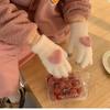 Prevent Cold Warm Gloves Finger Touch Touch Screen Gloves Cute Plush Gloves  Cold Weather