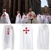 Medieval Men Tunic Cape Cloak With Elegant Cross Pattern For Cosplay Events And Halloween
