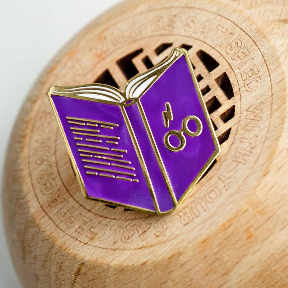 Purple Graduation Season Cartoon Brooch - Sci-Fi Adventure Fan Gift Pin