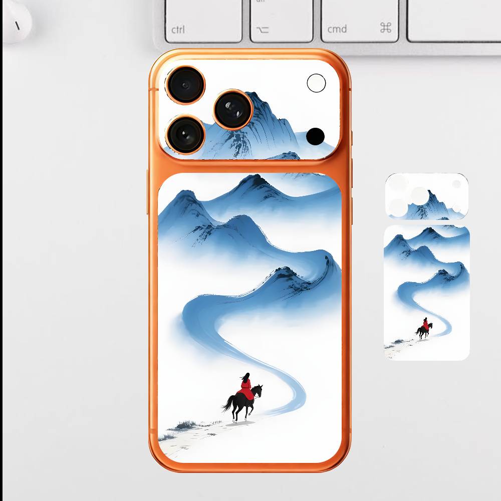 A Lone Wanderer s World For Iphone 17 Pro Max Back Protective Decorative Sticker Back Cover iPhone17pro