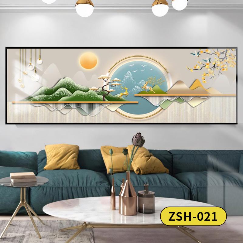 Golden Mountain Self-Adhesive Wall Art: Ideal for Bedrooms, Living Rooms, Hotels, and Guesthouses