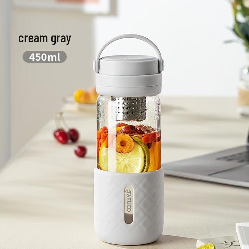 TAFUCO Portable Tea Infuser Glass Bottle