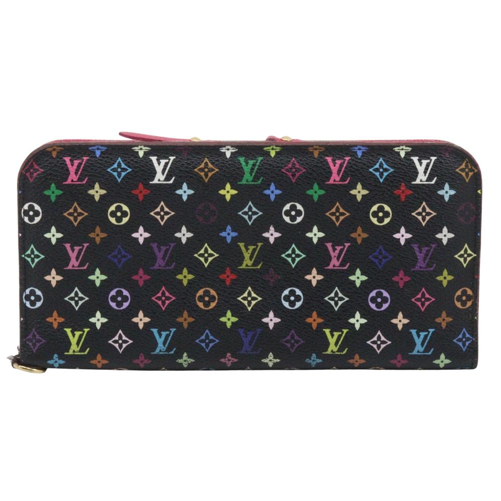 

LOUIS VUITTON Portefeiulle unsolit Purse M93754 Grenard Black / pink Monogram multicolor Women Used