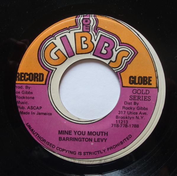 

7inch Record BARRINGTON LEVY Mine You Mouth NONE Joe Gibbs Music Jamaica Reggae Ska Dub Used