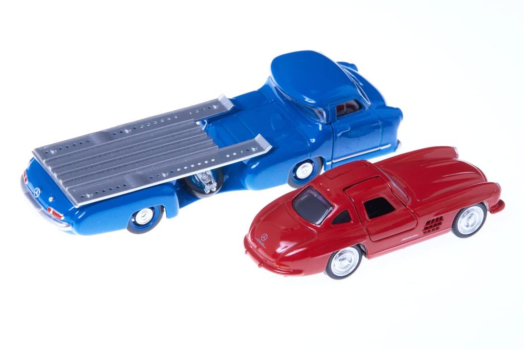 NOREV Mini Car Mercedes Benz Transporter Benz 300SL Set 1/64 [Item]