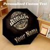 Ombrello Automatico a 8 stecche Harley-Davidson, Ombrello Pieghevole Personalizzato con Testo Nome Personalizzato Pioggia Sole Regalo