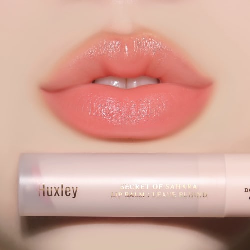 [Huxley Japan Official] Lip Balm; Leave Behind 3g 6 Colors Cactus Oil Moisturizing Color Lip Cream (2. Tangerine Peel)