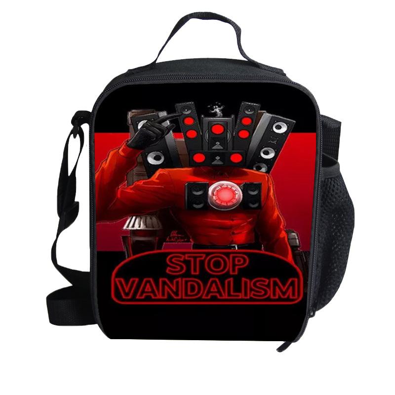Nieuwe Skibidi Toilet Toilet, Kinderlunchtas, Basisschool Lunchbox Tas, IJszak, Bento Box Tas