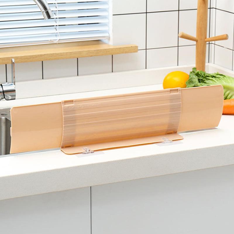 Scalable Kitchen Sink Water Splash Guard Washing Basin Anti-Splash Stopper Waterproof Splatter Screen Bar Anti-Water Board