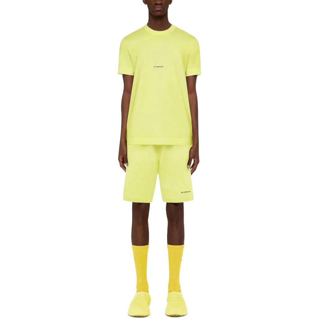 Givenchy SS22 T Shirt Men's Acid Yellow BM71F83Y6B-725