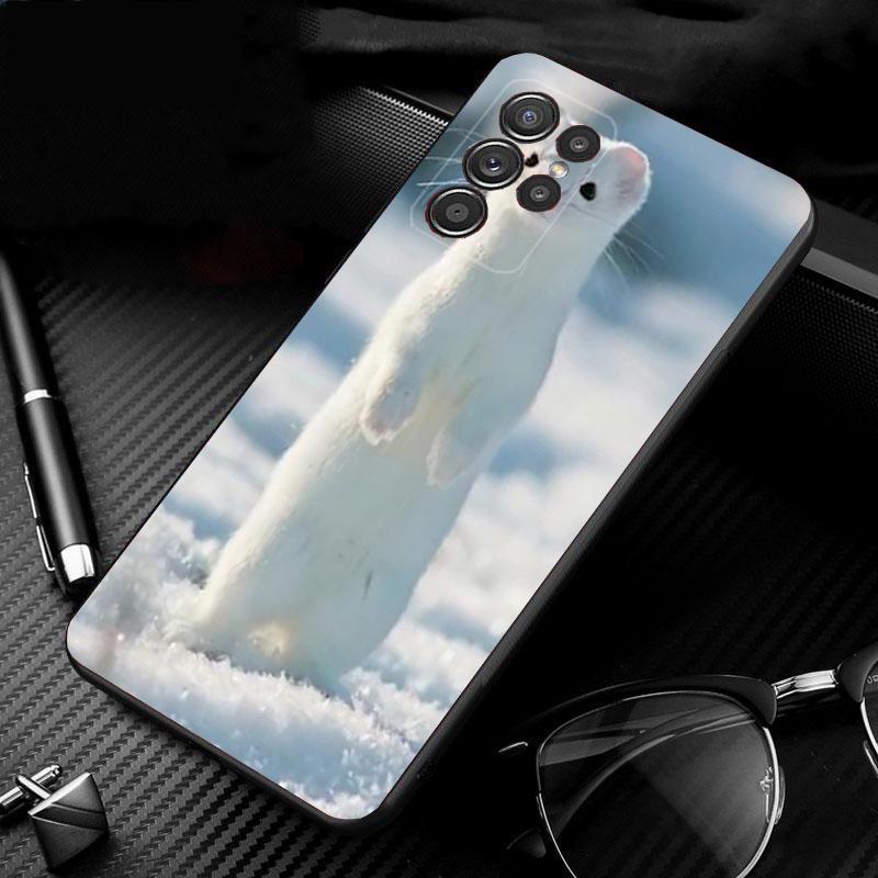 Phone Case For Samsung Galaxy S26 S25 S24 S23 S22 Ultra S23 S22 S25 Plus S24FE S23FE S26Edge Cute animal Stoat