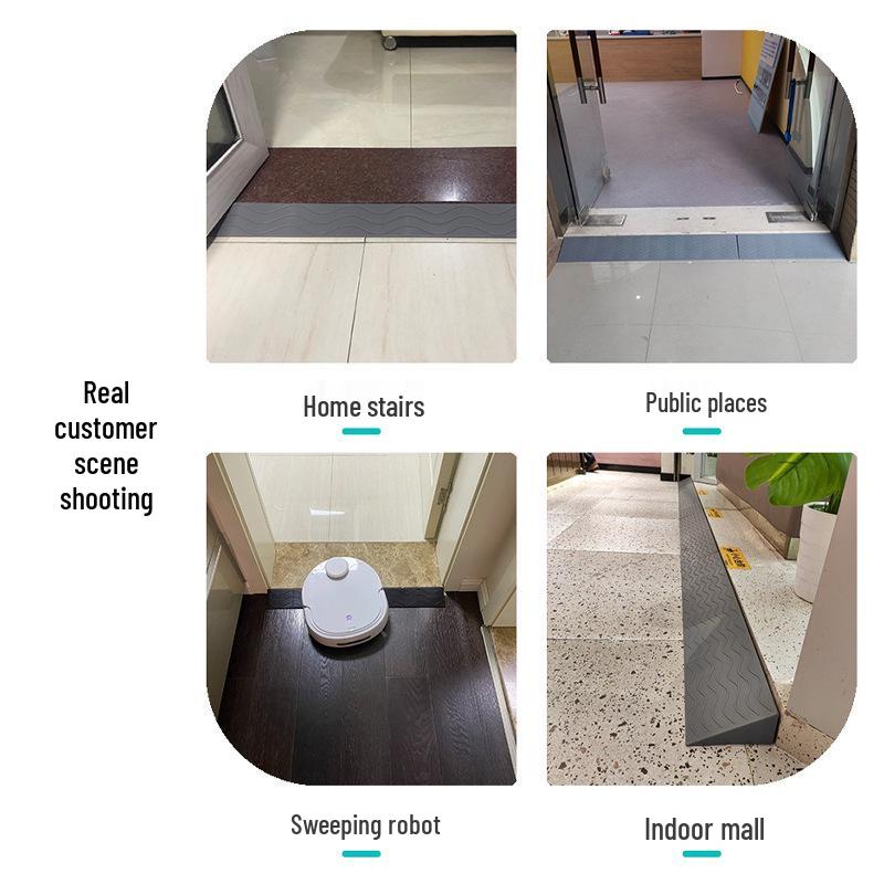 Triangular Indoor Robot Vacuum Climbing Pad - Plastic Small Step Ramp for Household Thresholds