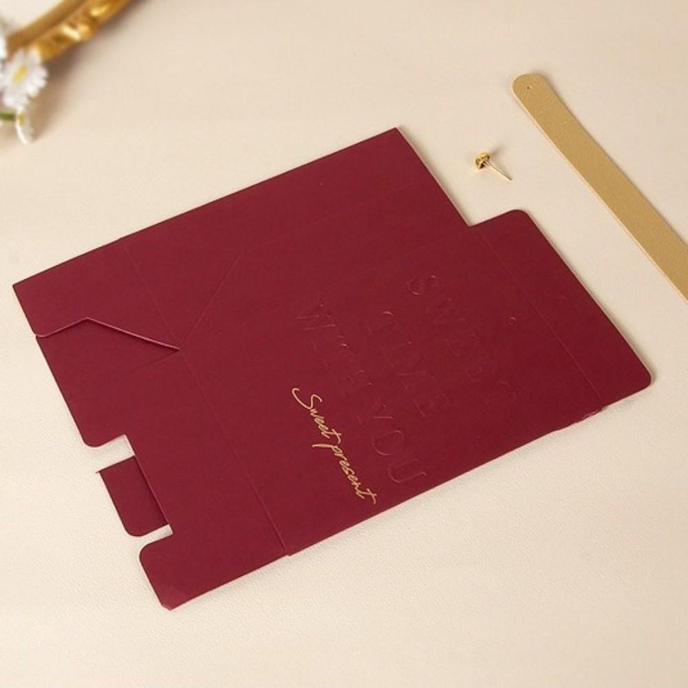 10pcs Leather Handle Party Favor Bag Kraft Paper Wedding Candy Bag  Event Packaging
