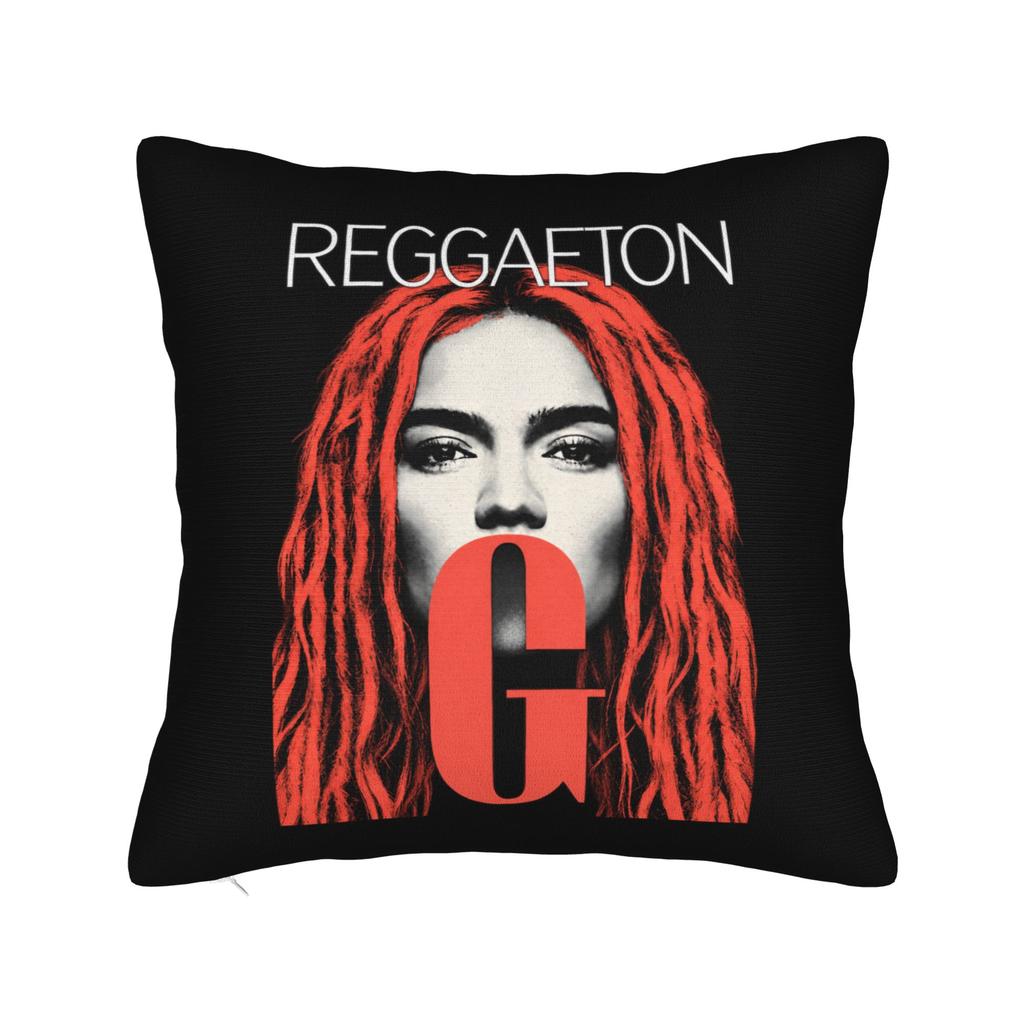 Karol G New Album Retro Pillow Cover  Kawaii Pillow Case For Sofa Home Decor Custom Pillowcases Birthday Gift